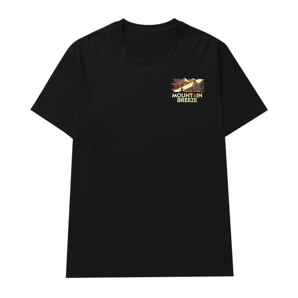 Camiseta Básica Unissex Com Estampa Descida Na Montanha