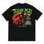 Camiseta Básica Unissex Think Less And Love More - PRETO 