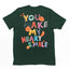 Camiseta Básica Unissex You Make My Heart Smile - verde