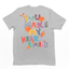 Camiseta Básica Unissex You Make My Heart Smile -cinza