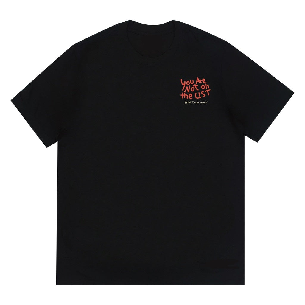 Camiseta Básica Unissex Com Estampa Frase Você Não Está Na Lista