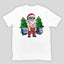 Camiseta Básica Branca Papai noel maromba merry christmas