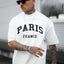 Camiseta Básica Unissex Com Estampa Paris France