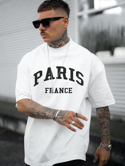 Camiseta Básica Unissex Com Estampa Paris France