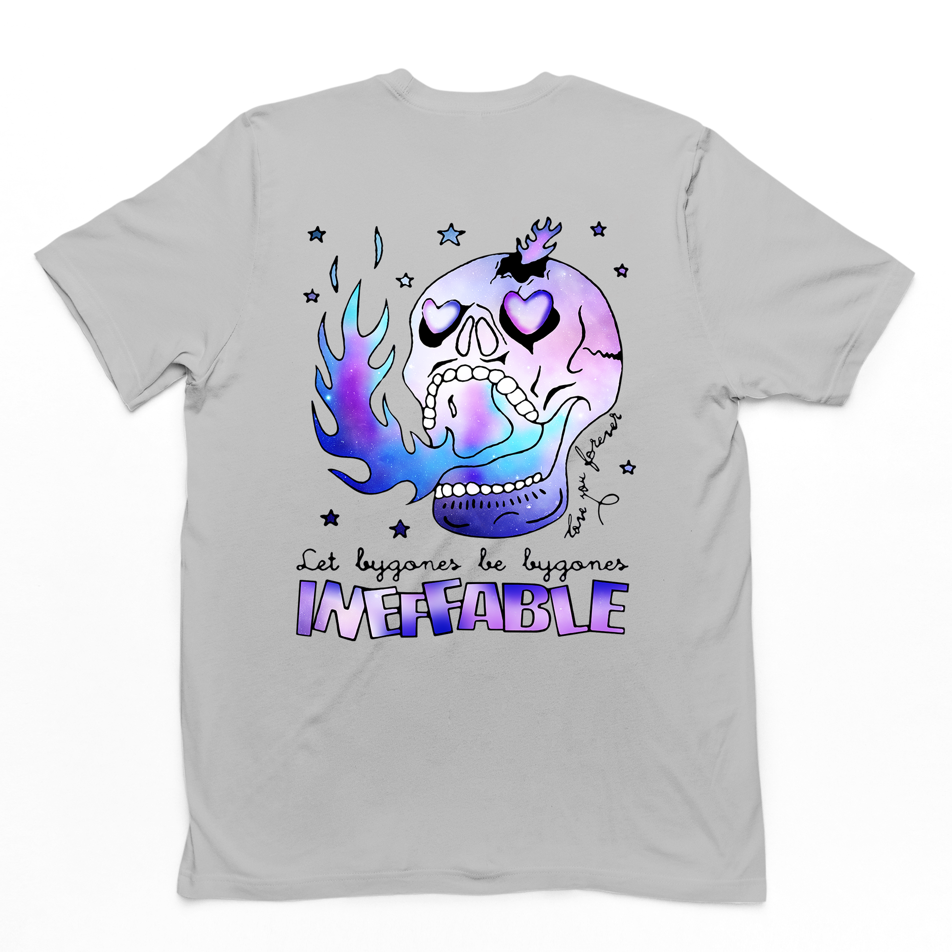 Camiseta Masculina Skull Caveira Ineffable - cinza