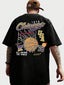 Camiseta Básica Unissex Com Estampa Bola De Basket - Preto