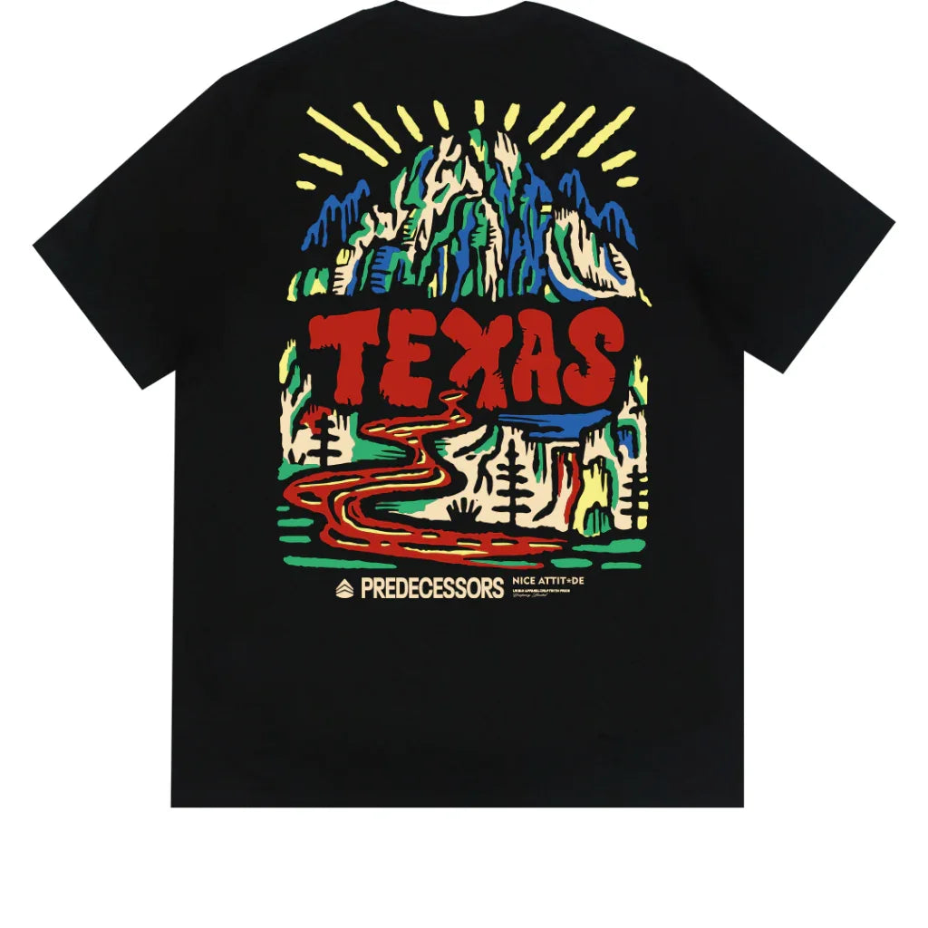 Camiseta Básica Unissex Com Estampa Pintura De Texas