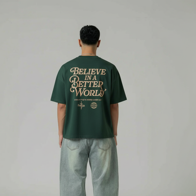 Camiseta Básica Unissex Believe in a Better World