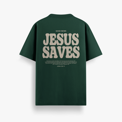 Camiseta Básica Unissex Jesus Saves