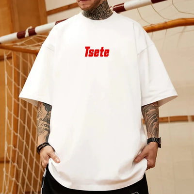 Camiseta Oversized Desfoque Travis Scott