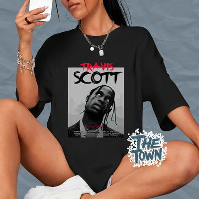 Camiseta Oversized Astro Word Travis Scott