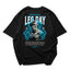 Camiseta Oversized Never Skip Azul