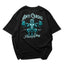 Camiseta Oversized Cat Anti Cardio Azul