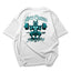Camiseta Oversized Cat Anti Cardio Azul