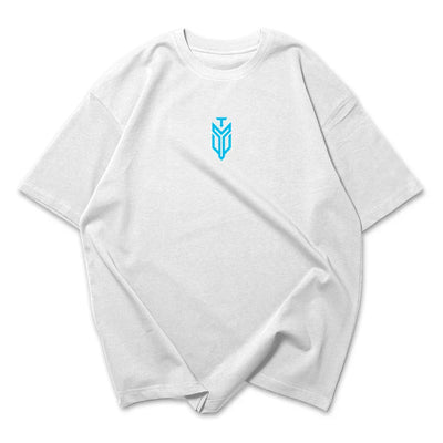 Camiseta Oversized Never Skip Azul
