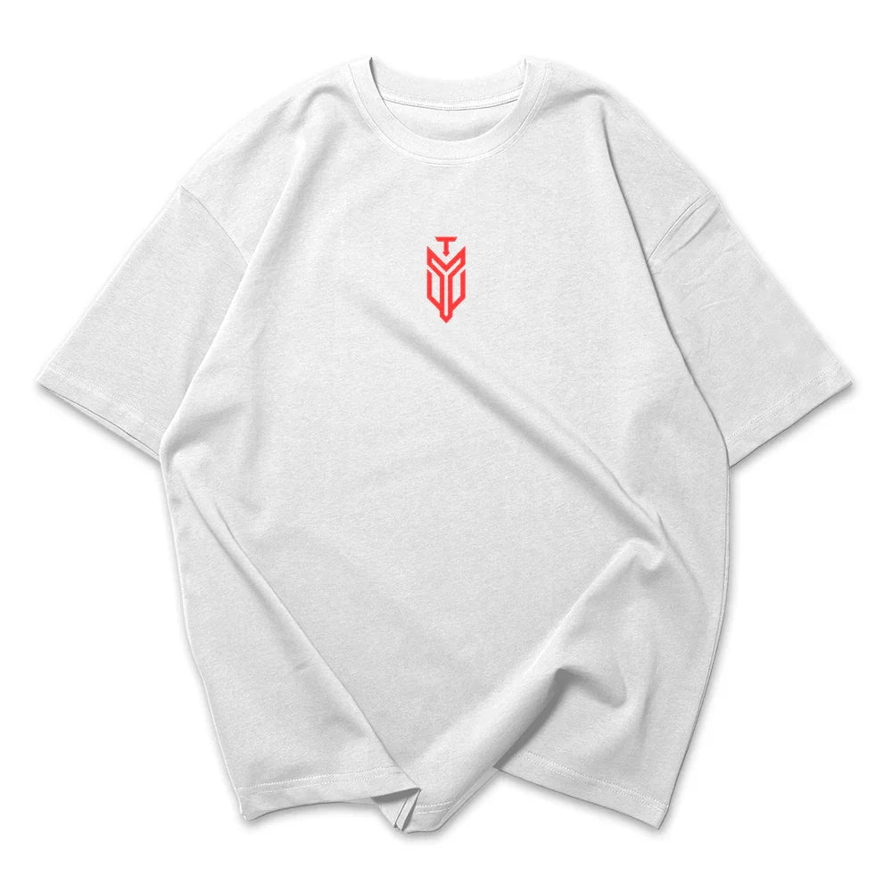Camiseta Oversized Never Skip Vermelho