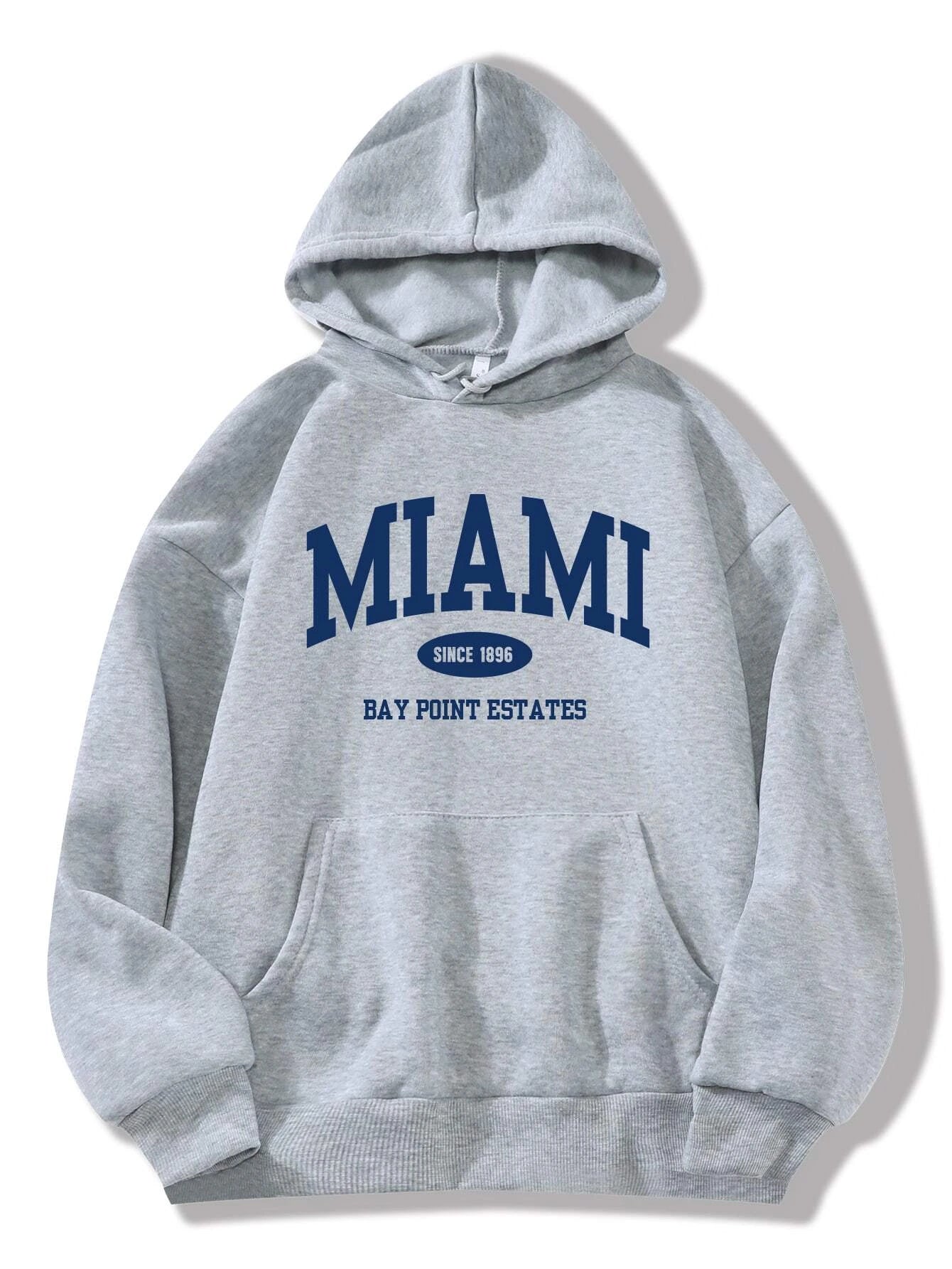 Moletom Com Capuz Unissex Estampa Miami Desde 1896
