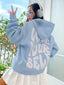 Moletom Com Capuz Unissex Love Yourself - AZUL BEBE ( COSTA )
