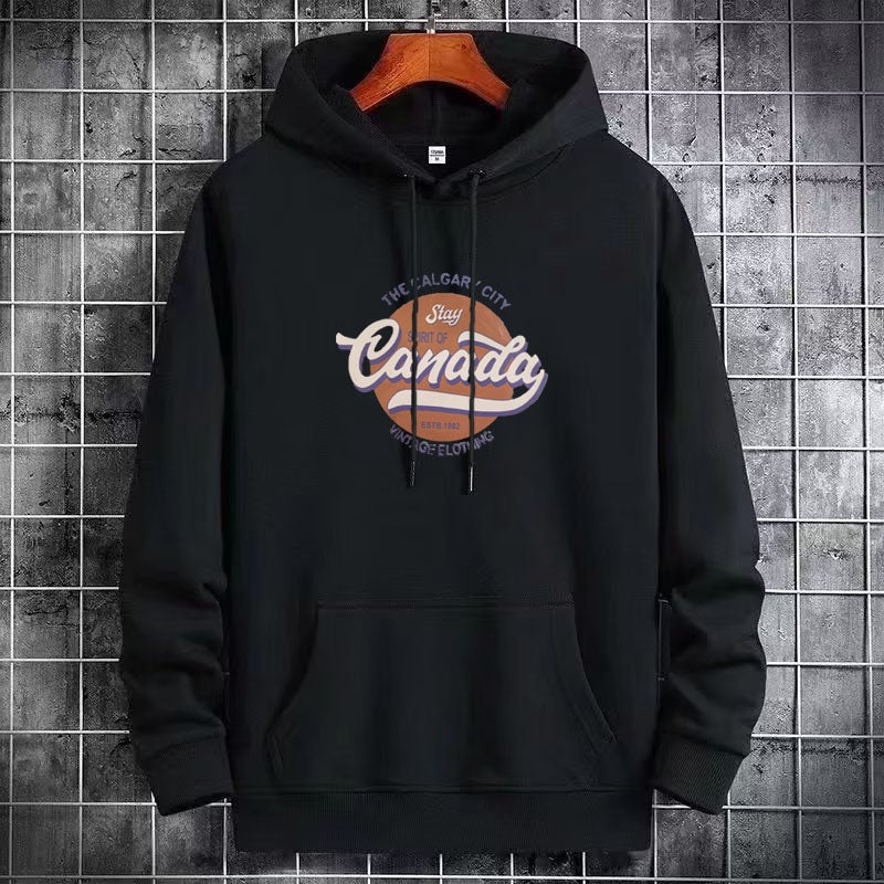 Moletom Com Capuz Unissex Estampa Bola De Basket Canada