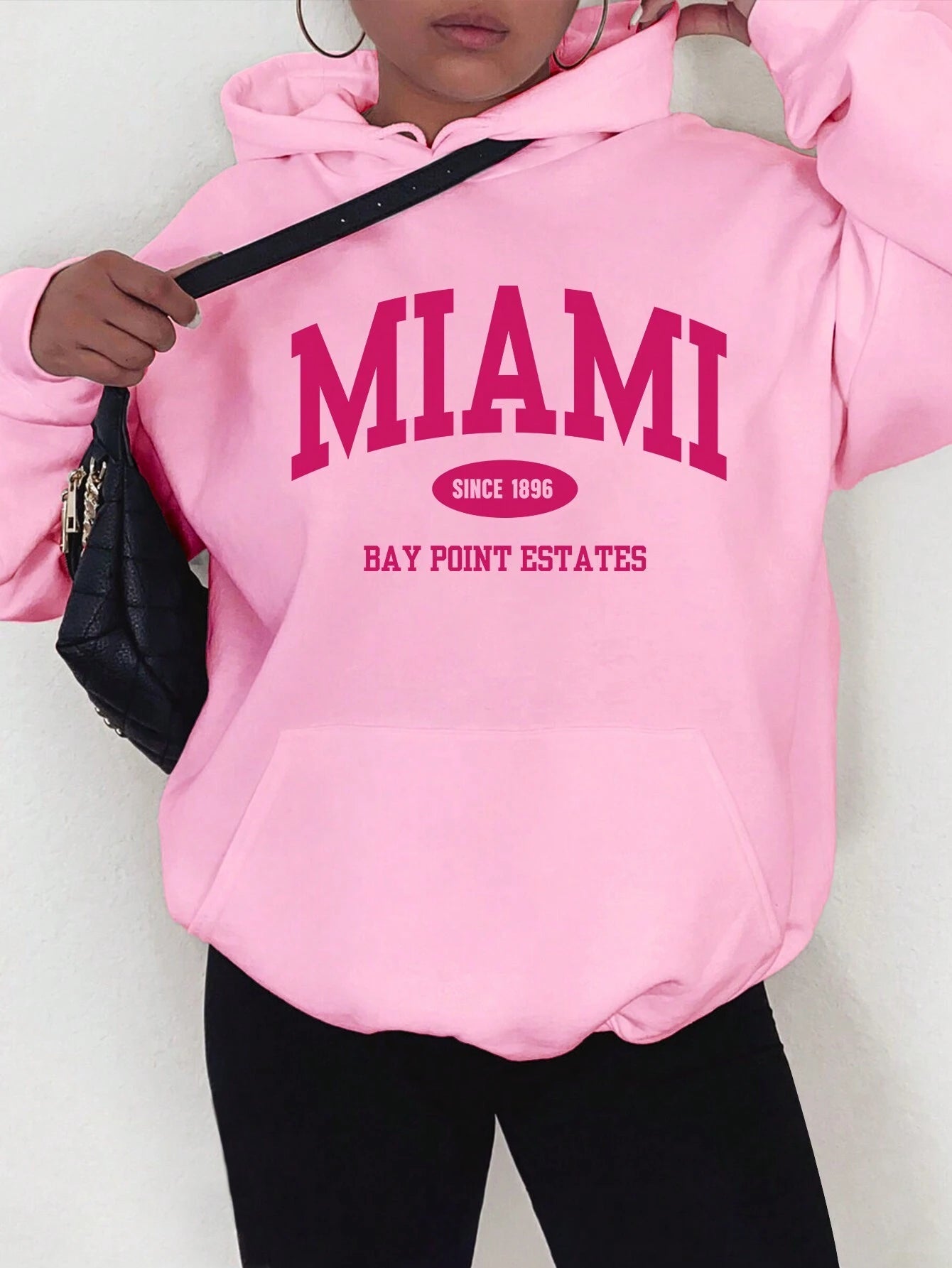 Moletom Com Capuz Unissex Com Estampa Miami  1896