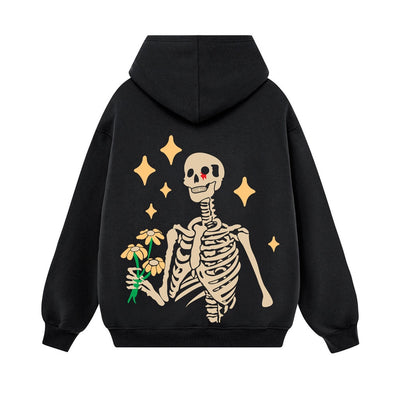 Moletom Com Capuz Unissex I Wish For Happiness - preto
