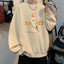 Moletom Gola Redonda Unissex Lovely Rabbit Easter -PÉROLA  ( FRENTE )