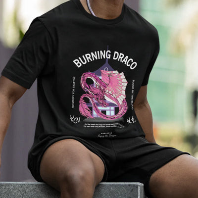 Camiseta Básica Burning Draco