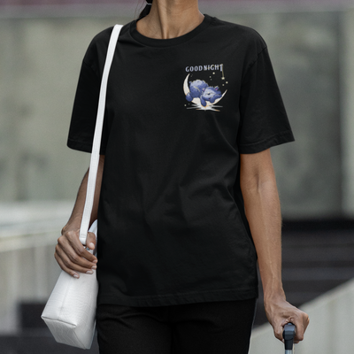 Camiseta Básica Good Night Bear Moon