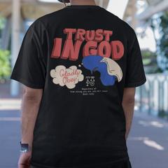 Camiseta Básica Unissex Trust In god Acredite Em Deus