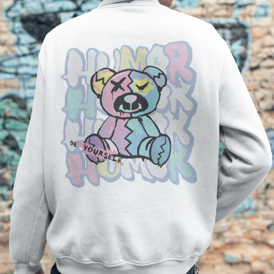 Blusa Moletom Gola Redonda Teddy Bear Humor Urso Fofo