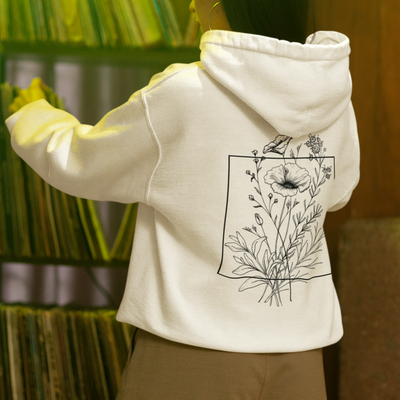 Moletom Com Capuz Unissex Flower Garden