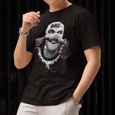 Camiseta Básica Thug Life Mascara