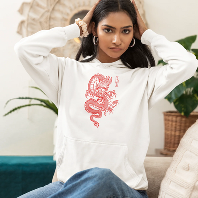 Moletom Canguru Unissex Red Dragon