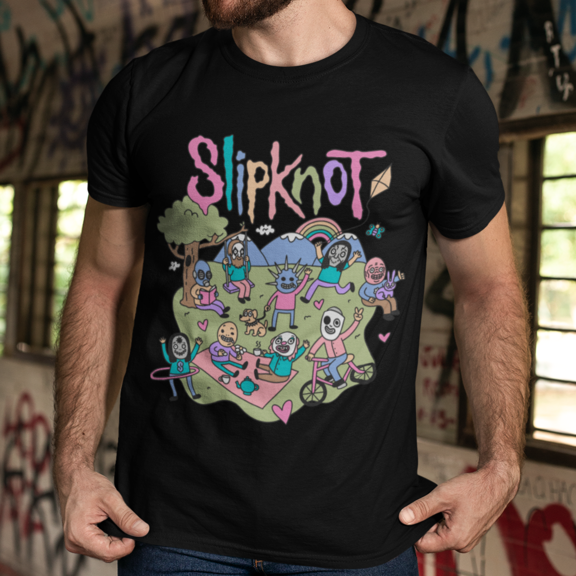 Camiseta Básica Unissex Slipknot Banda Rock n Roll
