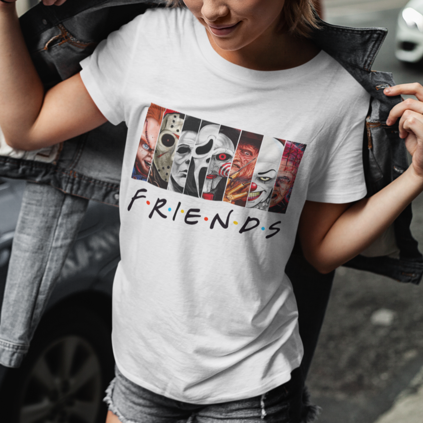 Camiseta Básica Friends Terror