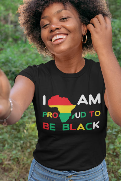 camiseta empoderamento i am proud to be black 