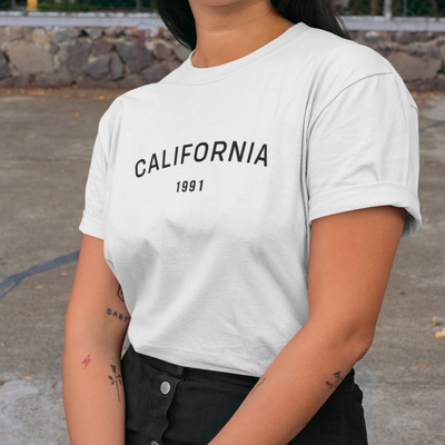 Camiseta Feminina California 1991 Tumblr Aesthetic