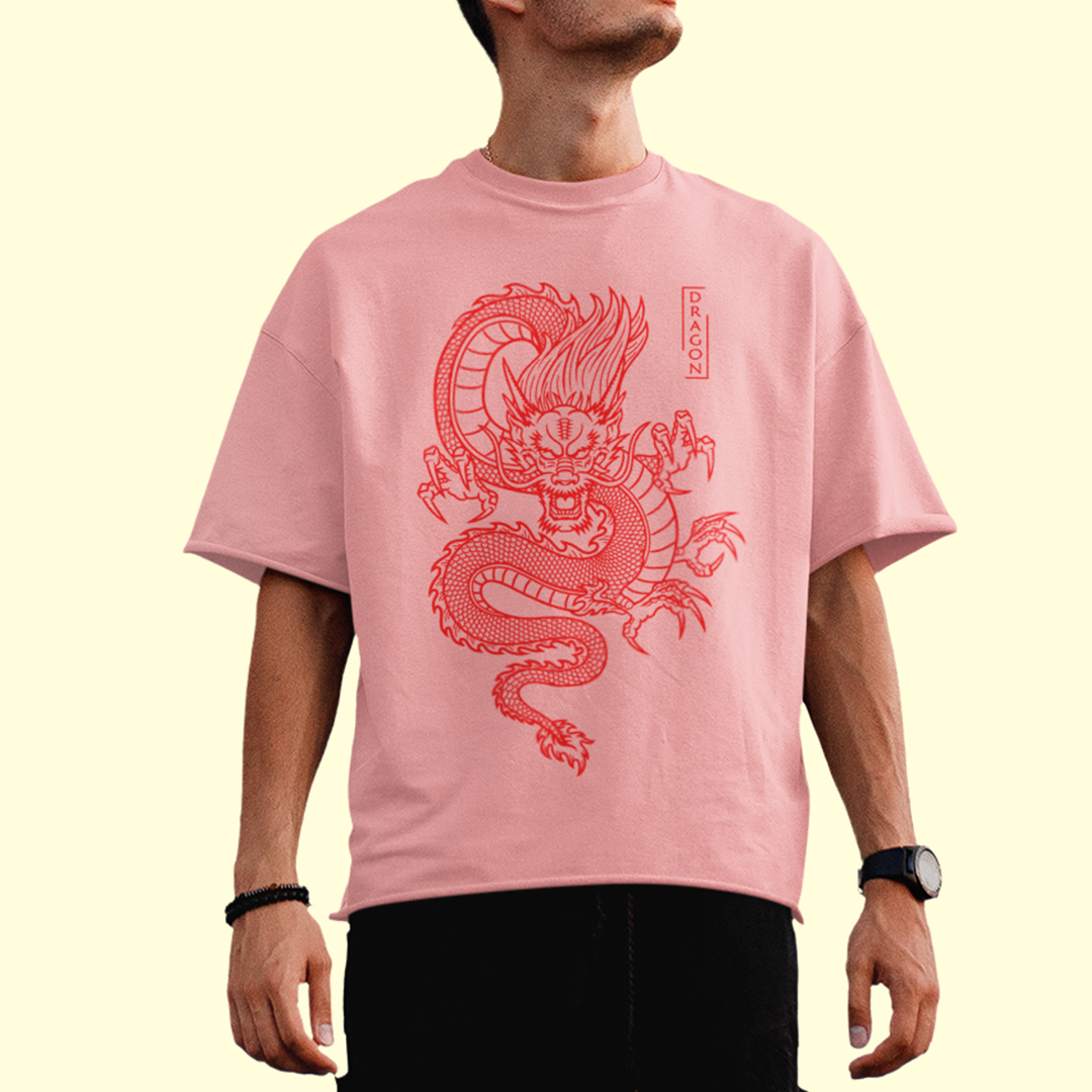 Camiseta Básica Unissex Red Dragon