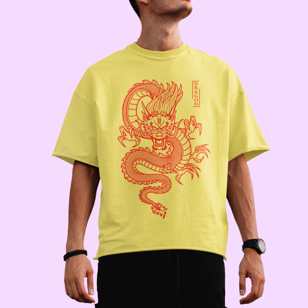 Camiseta Básica Unissex Red Dragon