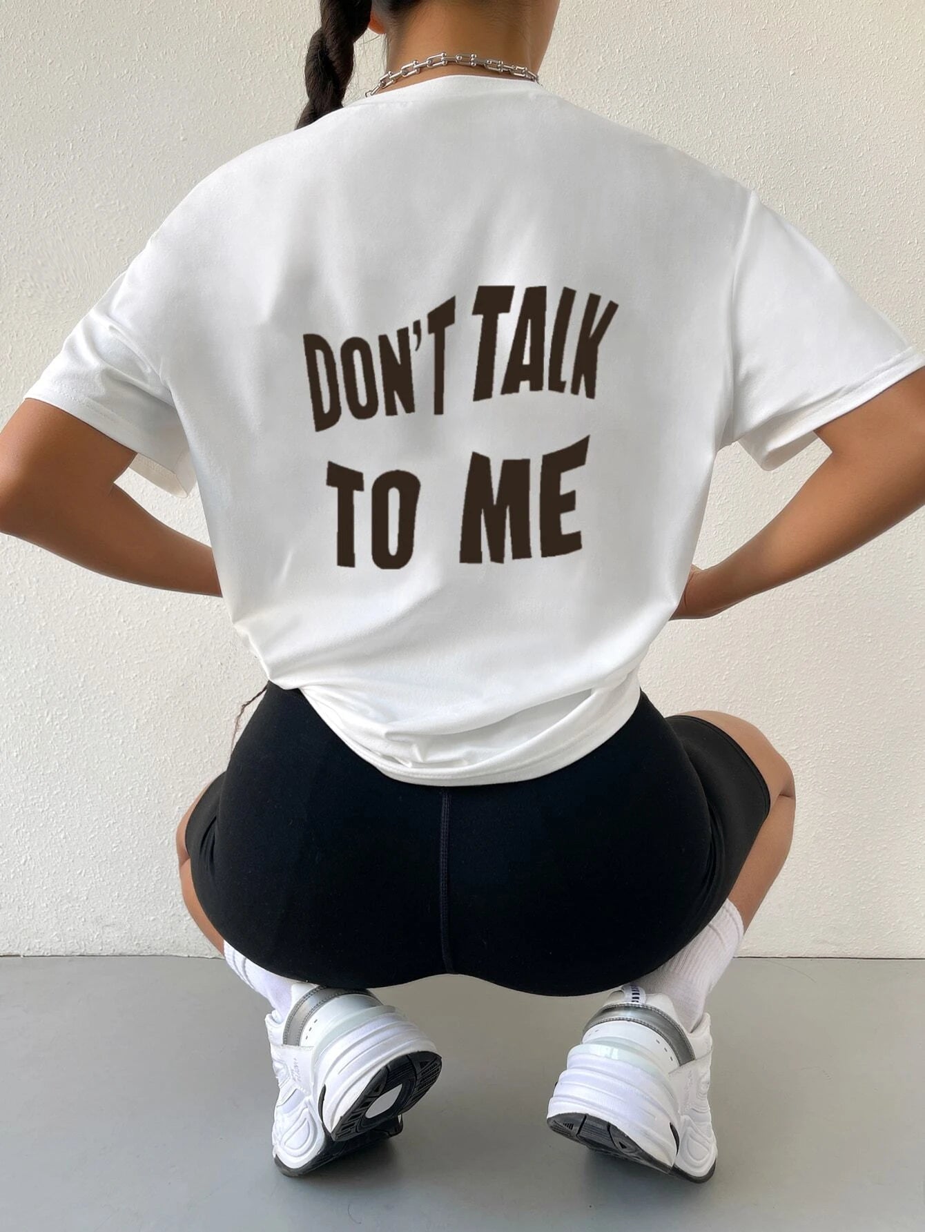 Camiseta Feminina Estilo Coreano Dont Talk to me