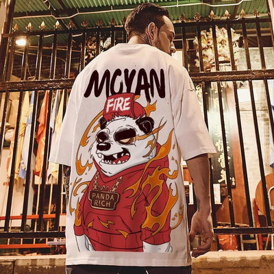 Camiseta Básica Moyan Fire Panda Rich