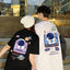 Camisetas Casal Cartoon Astronaut Cute