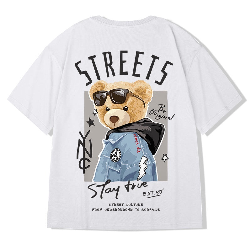 Camiseta Básica Algodão Streets Bear