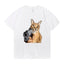 Camiseta Básica Funny Cat Gun