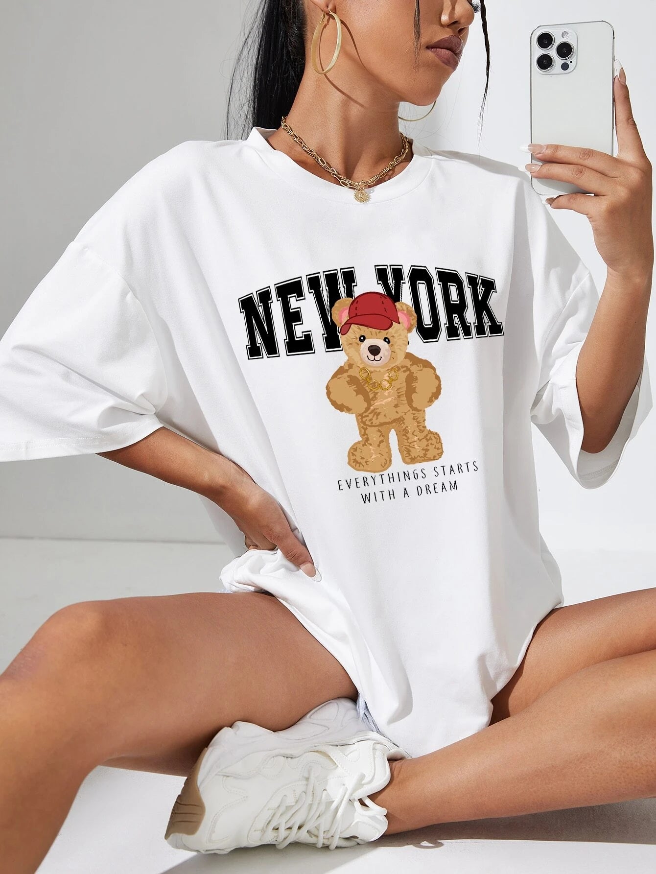 Camiseta Feminina Ted Bear New York