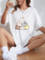 Camiseta Básica Cat Pile Gatinhos- BRANCO 