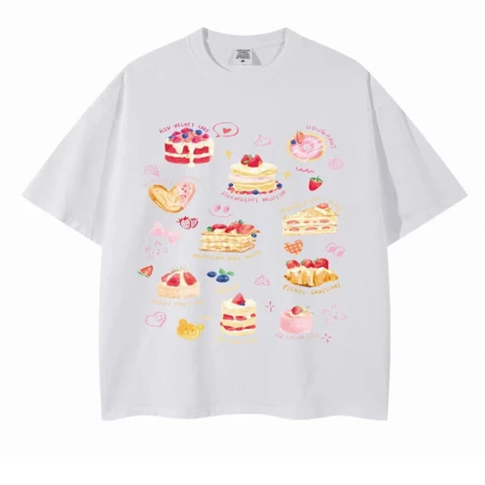 Camiseta Infantil Sobremesas Morango