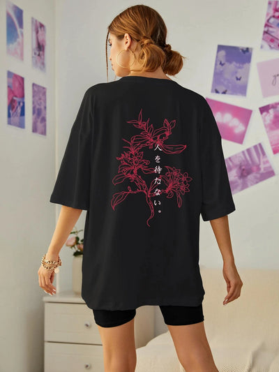 Camiseta Feminina Flor Chinesa Kanji