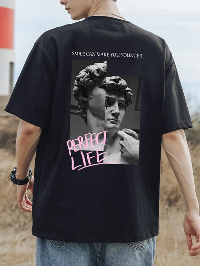 Camiseta Masculina Estatua Perfect Life Street