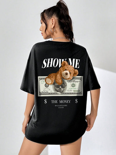 Camiseta Básica Show me the Money Bear